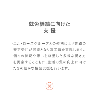 就労継続に向けた支援 詳細